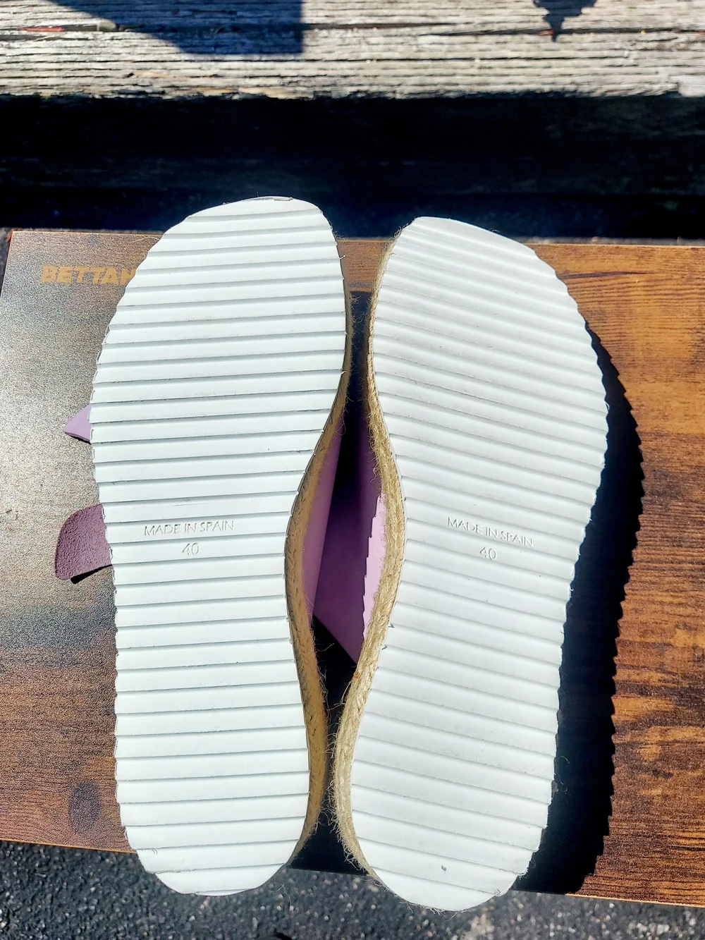 By Anthropologie Lilac Double-Buckle Espadrille Platform Sandal Women Size 8